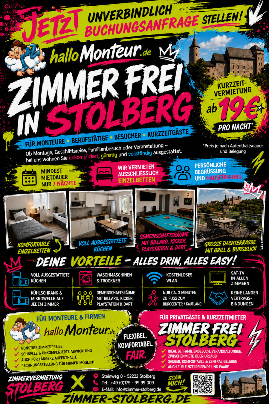 Zimmer Stolberg - Zimmer Frei